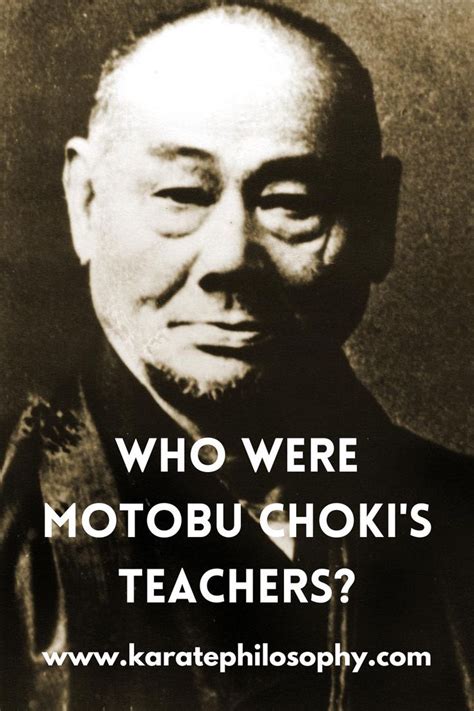 Who Were Motobu Choki's Teachers?