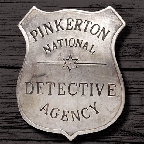 Pinkerton Detective Agency Badge | Detective agency, Detective, Agency