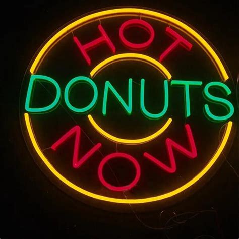 Custom Donuts Neon Sign - Illuminate Your Sweet Cravings!