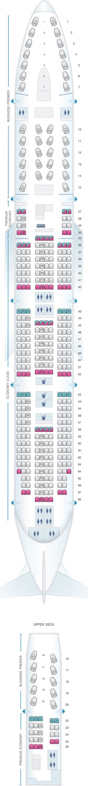 Seat Map Air New Zealand Boeing B747 400 | SeatMaestro