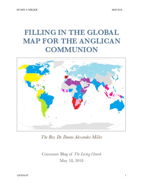 (PDF) Filling in the Map of the Anglican Communion | Duane A Miller ...