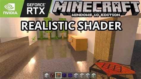 Minecraft Windows 10 - Realistic RealSource RTX Shader Texture Pack ...