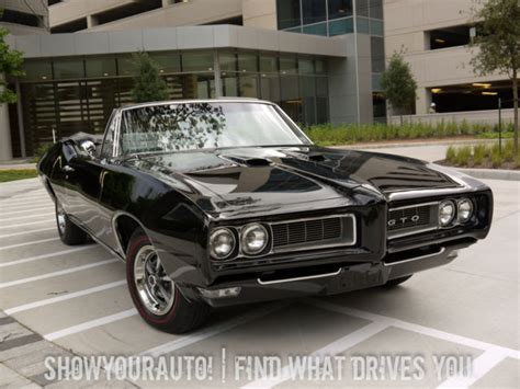 Pontiac GTO Convertible 1968 Black For Sale. 242678B125257 '68 Pontiac GTO Ram Air Convertible ...