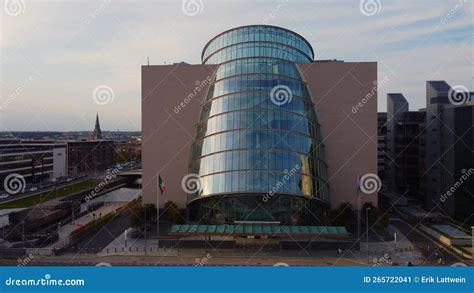 The Convention Centre Dublin Aerial View Stock Image - Image of urban ...