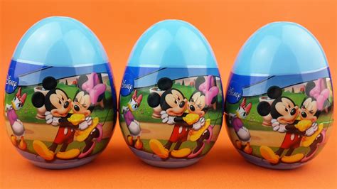 Mickey and Minnie Mouse Surprise Eggs Opening - Mickey Mouse Clubhouse ...