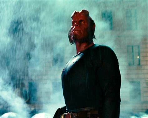 Ron Perlman as Hellboy in the 2004 Movie