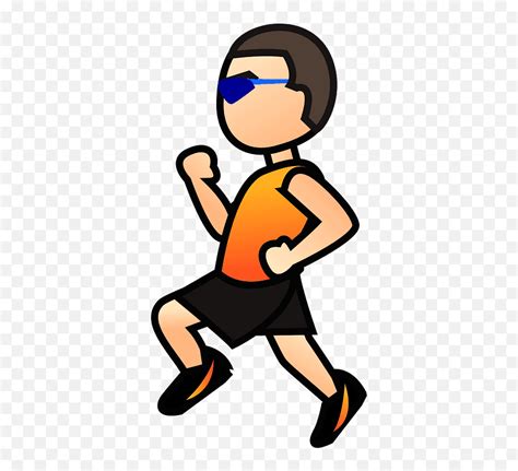 Person Running Emoji Clipart - Clip Art,Running Emoji Transparent ...