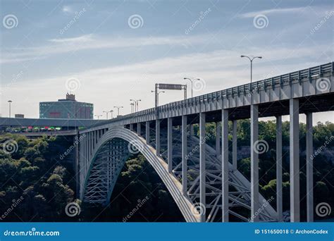 Rainbow Bridge Border Crossing at Niagara Falls, Ontario, Canada Editorial Stock Photo - Image ...