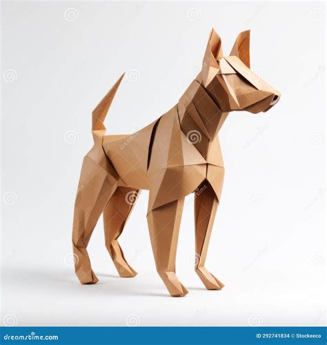 Luxurious Origami Dog: Precise Geometry and Unpolished Authenticity ...