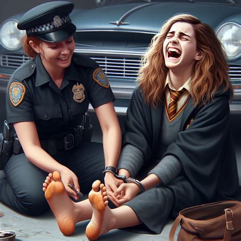 Hermione tickled by cop by olmeno on DeviantArt