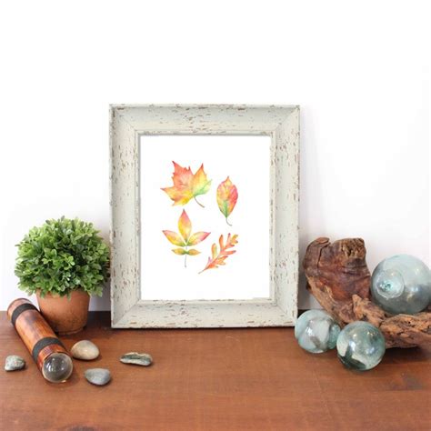 Fall Leaves Painting Fall Decor Autumn Leaves Autumn | Etsy