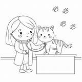 Veterinarian Coloring Pictures For Kids sketch template