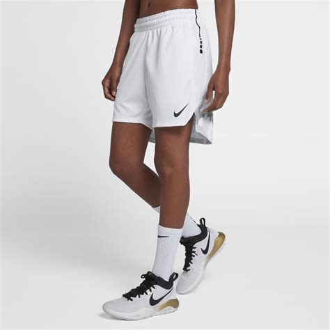 Nike Elite Women's Knit Basketball Shorts in White | Lyst