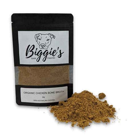 Organic Chicken Bone Broth (50g) | Biggie's Raw Pantry