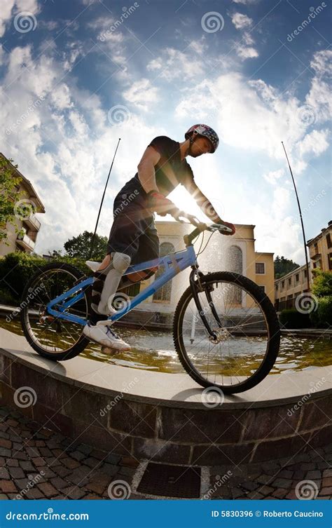 Bike rider silhouette stock photo. Image of extreme, bicyclist - 5830396