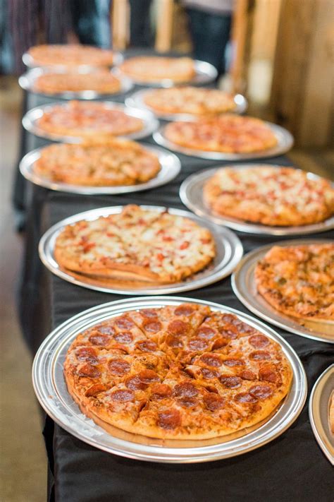 Pizza buffet at wedding | Food, Food truck wedding, Wedding food