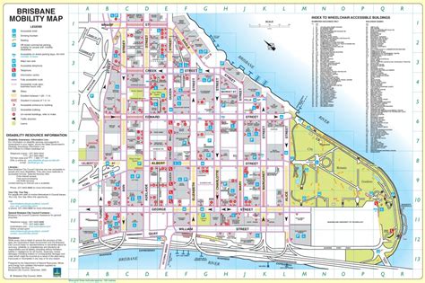 Brisbane Cbd Map - Map Of Brisbane Cbd (Australia) - Brisbane City Map Printable | Printable Maps