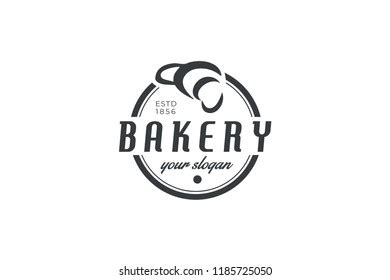 Croissant Bakery Logo Stock Vector (Royalty Free) 1185725050 | Shutterstock