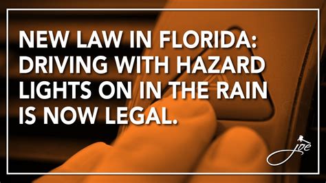 Driving with Hazard Lights is Legal in Florida - Zarzaur Law, P.A.