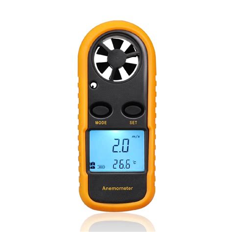 Anemometer Wind Meter Gauge Digital Hand-Held Air Flow Velocity Speed Measuring Device w/ MAX ...