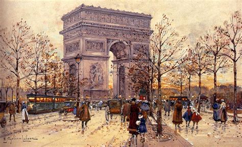 Arc de Triomphe by Eugene Galien-Laloue - Art Renewal Center