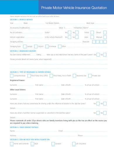 14+ Insurance Quote Templates in PDF | Word | Free & Premium Templates