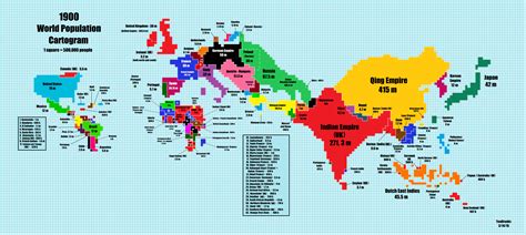 The World’s Population In 1900 Looked Very Different Than Today – Brilliant Maps