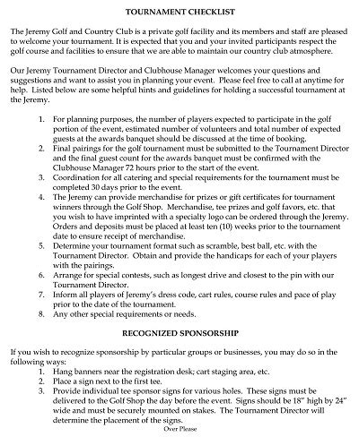 27+ Free Printable Golf Tournament Checklist Templates - PDF » Template ...