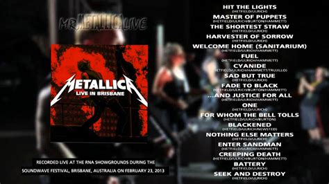 Metallica - Hit the Lights [Live Brisbane February 23, 2013] - YouTube