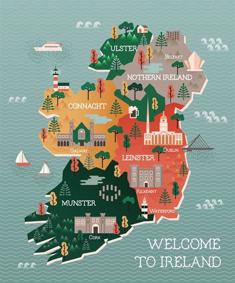 Map Of Ireland Castles - Alaska Map