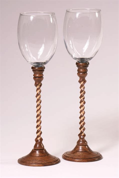 Twisted stem goblets | American Association of Woodturners