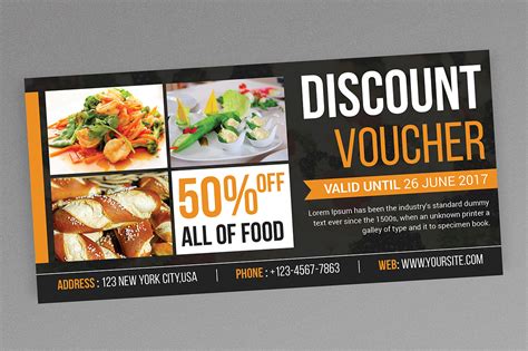 Discount Voucher ~ Card Templates ~ Creative Market