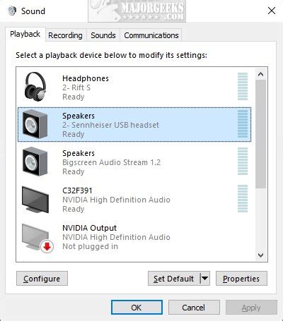 How to Enable or Disable Loudness Equalization in Windows 7-10 - MajorGeeks