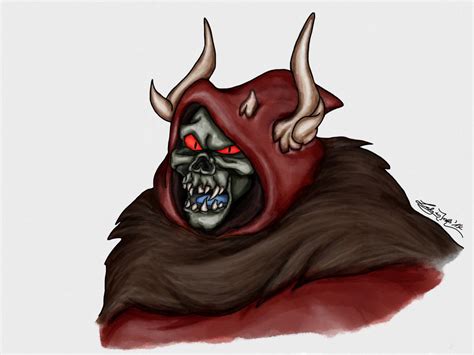 Disney Villains Portrait Series: Horned King by Lady-in-Ink on DeviantArt