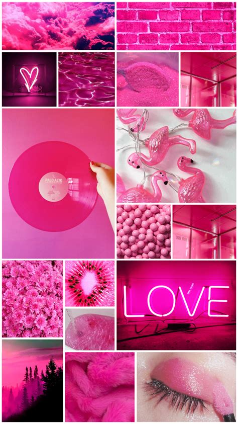 Dark Pink Aesthetic Wallpaper Collage - img-cahoots