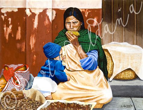 La Vendedora | Southwestern Art by Bert Saldana