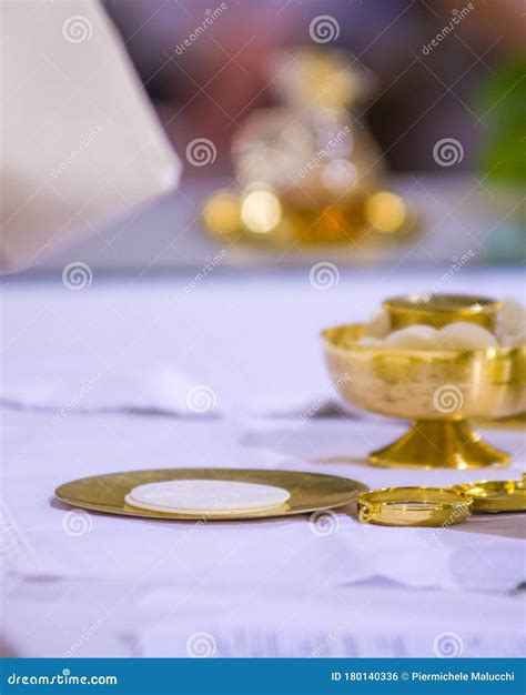 Consecrated Host for the Holy Mass Stock Photo - Image of faith ...