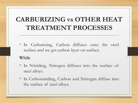 Carburizing