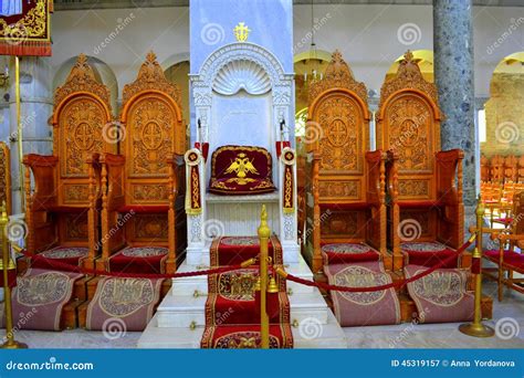 Church Furniture Bishop's Throne Stock Photo - Image: 45319157