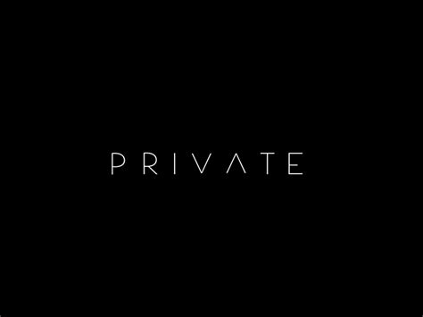 Private Logo by Virginia Maxim on Dribbble