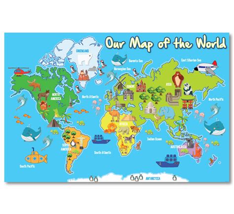 Fun Illustrated Our Map of the World