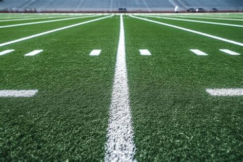 Premium AI Image | Detailed Football Field Sideline Markings