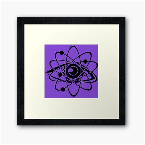 "ATOM" Framed Art Print by IMPACTEES | Redbubble