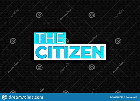 Citizen modern font style stock illustration. Illustration of ...