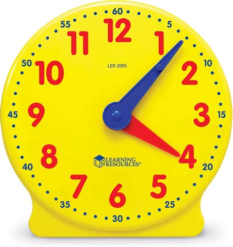 Big Time Student Clock (12 Hr) - Rainbow Toys