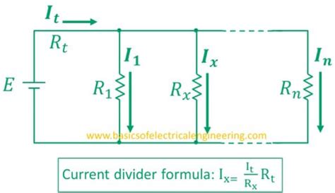 Current Divider Rule [Statement, Formula, Examples, and Derivation] - Basics of Electrical ...