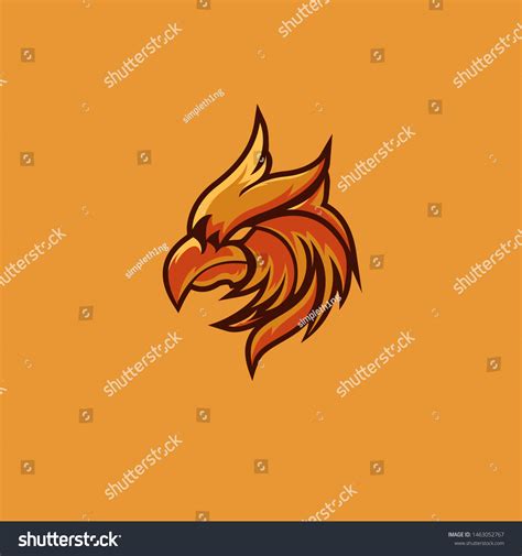 Phoenix Head Logo E Sport Without Stock Vector (Royalty Free ...