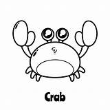 Premium Vector  Coloring Page Of Cute crab sketch template