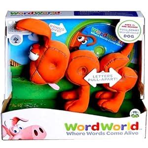 Amazon.com: Word World Dog Pull Apart Magnetic Plush Toy Alfabet Animal Word Friends: Home & Kitchen