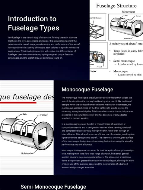 Introduction To Fuselage Types | PDF | Fuselage | Composite Material